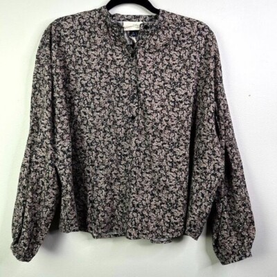 Universal Thread Women's Balloon Long Sleeve Poet Top Blouse XS NWT