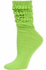 Millennium Women's Slouch Socks - 1 Pair - Lime Green