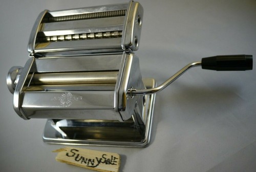 Vintage Marcato Atlas Model 150 Pasta Noodle Maker Made in Italy all METAL - Picture 24 of 31