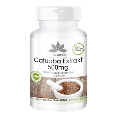 Catuaba Extrakt 500mg - 120 Kapseln