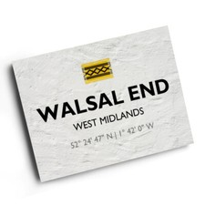 A4 PRINT - Walsal End, West Midlands - Lat/Long SP2079