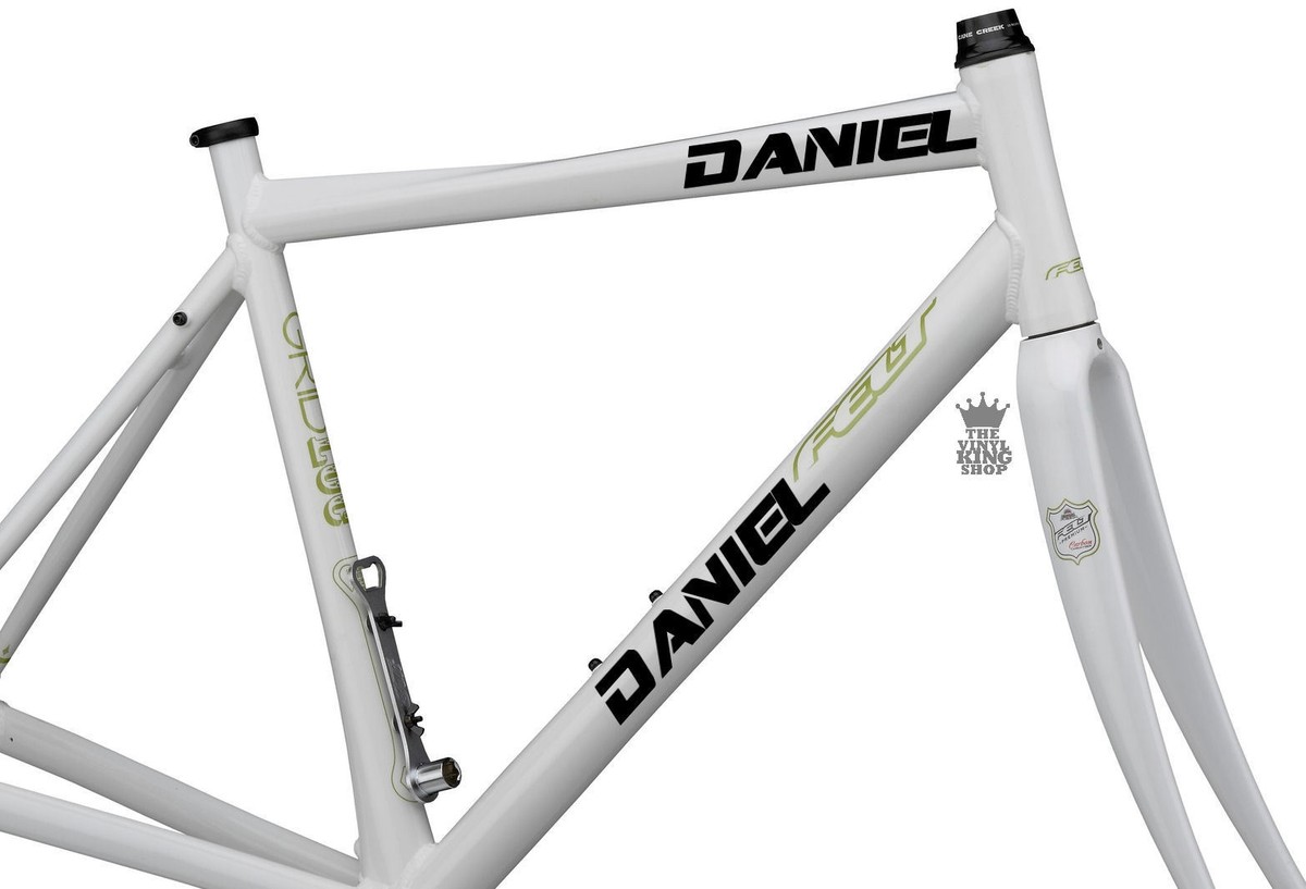 Sticker Personalizzati 2 Adesivi Personalizzati Per Bici - Nome In Vinile Graffiti, 15 Cm, Scelta Colore, Per BMX E Biciclette Adesivo Ducati Scrambler - Foto 2