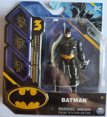 DC Batman Figur Batman & 3 Überraschungszubehör