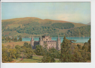 Vintage Farbpostkarte von Inverary Castle & Loch Fyne