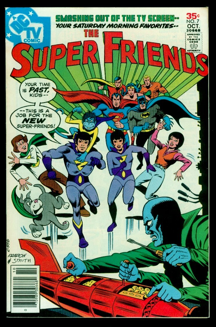 DC Comics The SUPER FRIENDS #7 1st Appearance Wonder Twins Zan