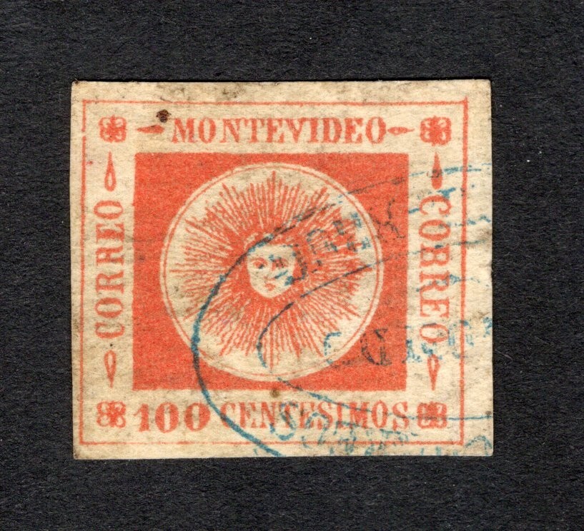 Uruguay 1861 stamp Mi#16a Forgery used CV=66$ lot 2