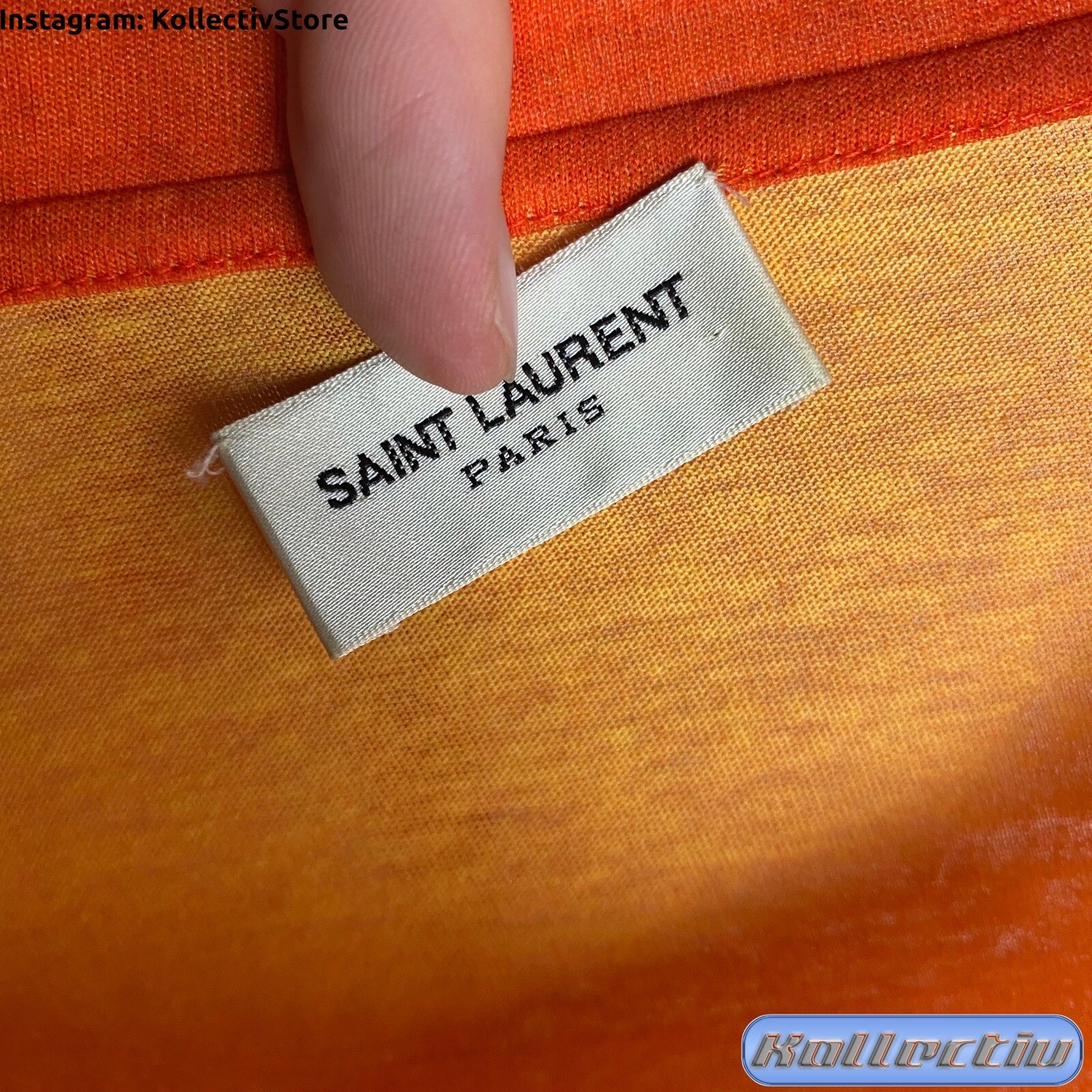 Maglietta Saint Laurent Paris ""Surf Sound"" stampa palmata