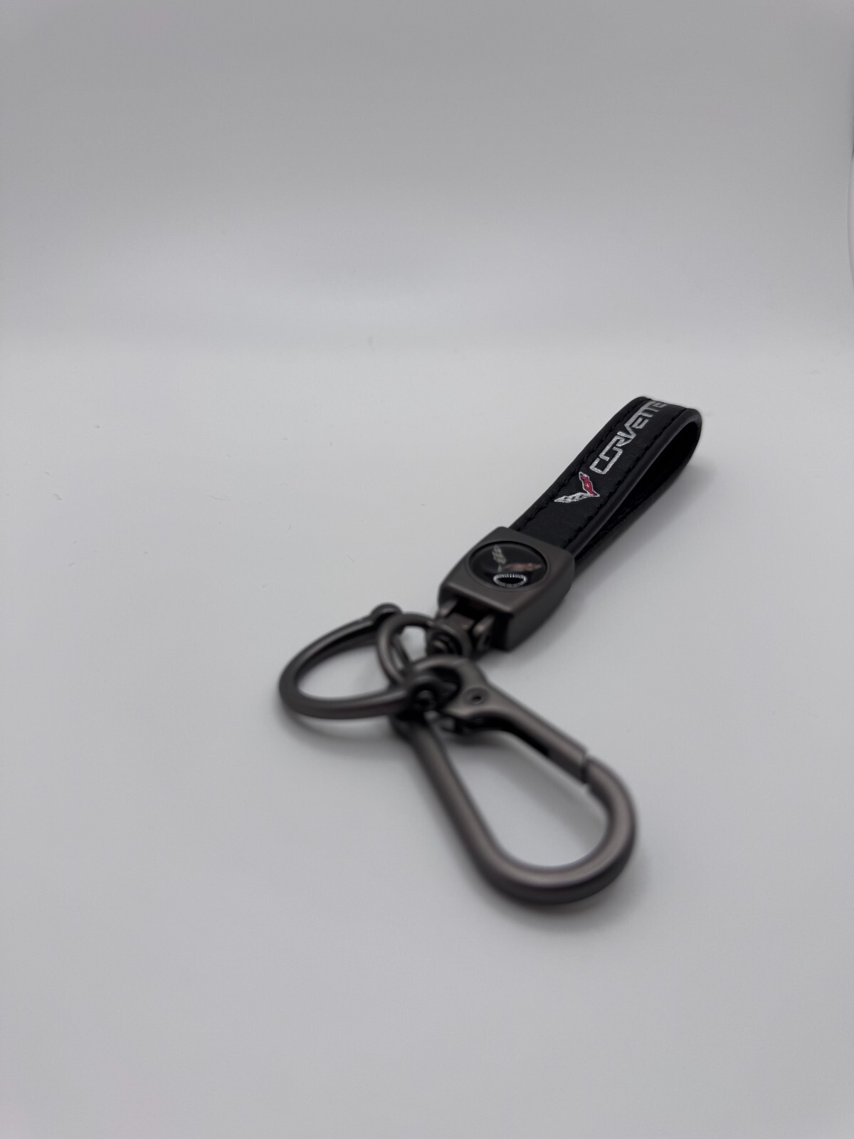 Corvette Genuine Leather Car Keychain