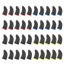 40 Pcs Mobile Gaming Finger Sleeve Anti Sweat Touchscreen Finger Cover for Phone