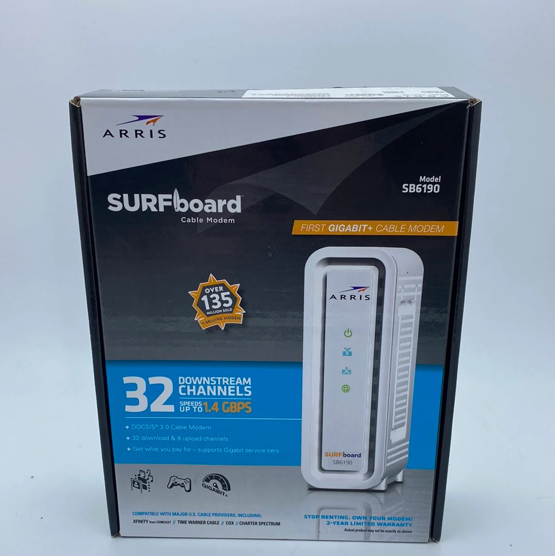 Arris Surfboard Cable Modem SB6190 SMT Duty Free