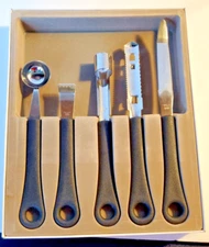 Kmart Fruit Vegetable Garnishing Set 5 Piece Stainless Steel PERFECT!