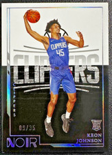 KEON JOHNSON 2021-22 Panini Noir Rookies Icon Edition RC 09/35
