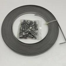 Band-It Stainless Steel Any Diameter Scru-Band Hose Clamp Strap Kit 100ft 25scrw