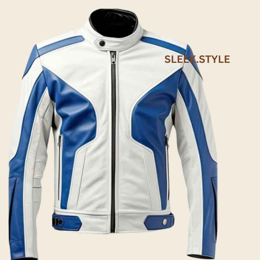 New Wear Motorcycle Soft Luxurious Mens Leather Jacket Unique Genuine Lambskin