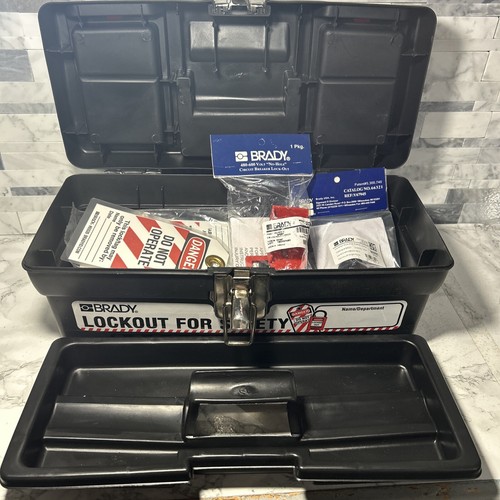 Lockout Tagout LOTO Safety Kit With Prinzing Brady Locks - carry box ...