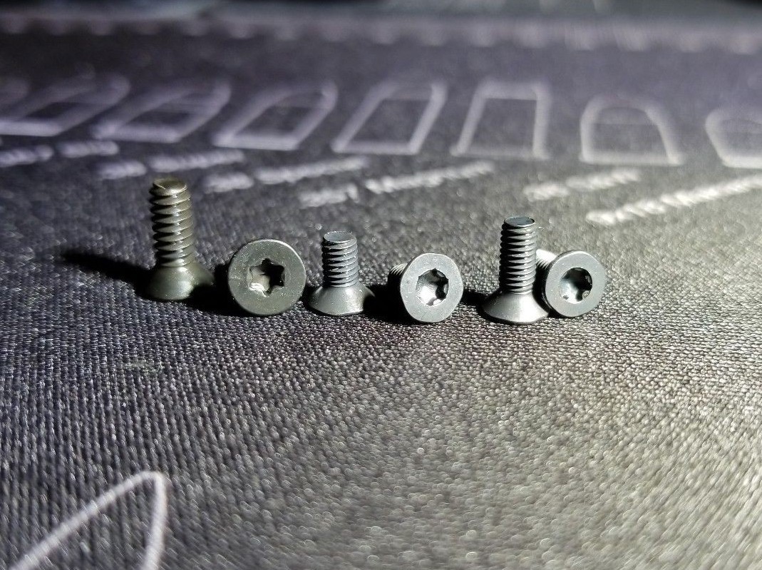 Glock MOS Trijicon RMR Torx T10 Plate Adapter Black Oxide Replacement Screw Kit