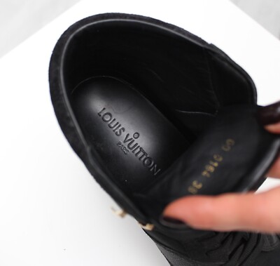 Women's LOUIS VUITTON Cliff Monogram Leather High Top Wedge