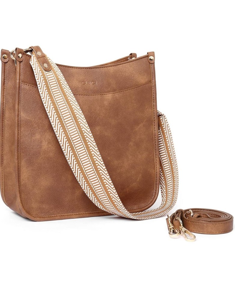 CLUCI Crossbody for Women Leather Medium Shoulder Purses Handabgs Vegan Leather