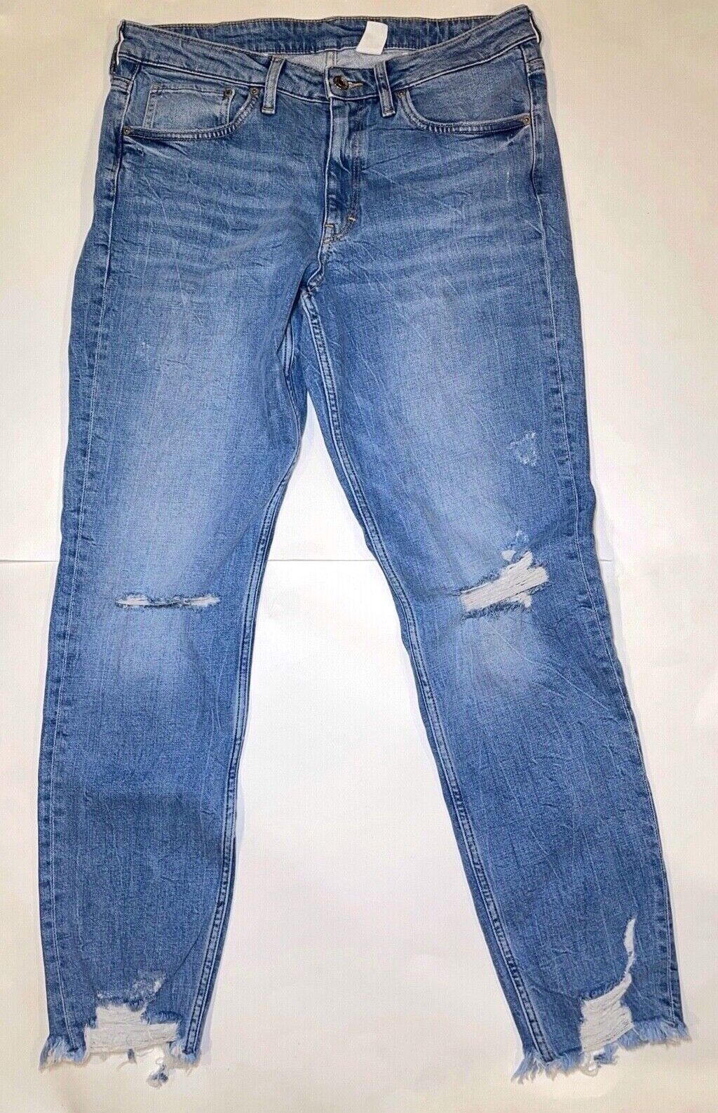 Groot Uitwisseling maak het plat Pre-Owned &denim by H&M Light Wash Girlfriend Fit Jeans Size 31 | eBay