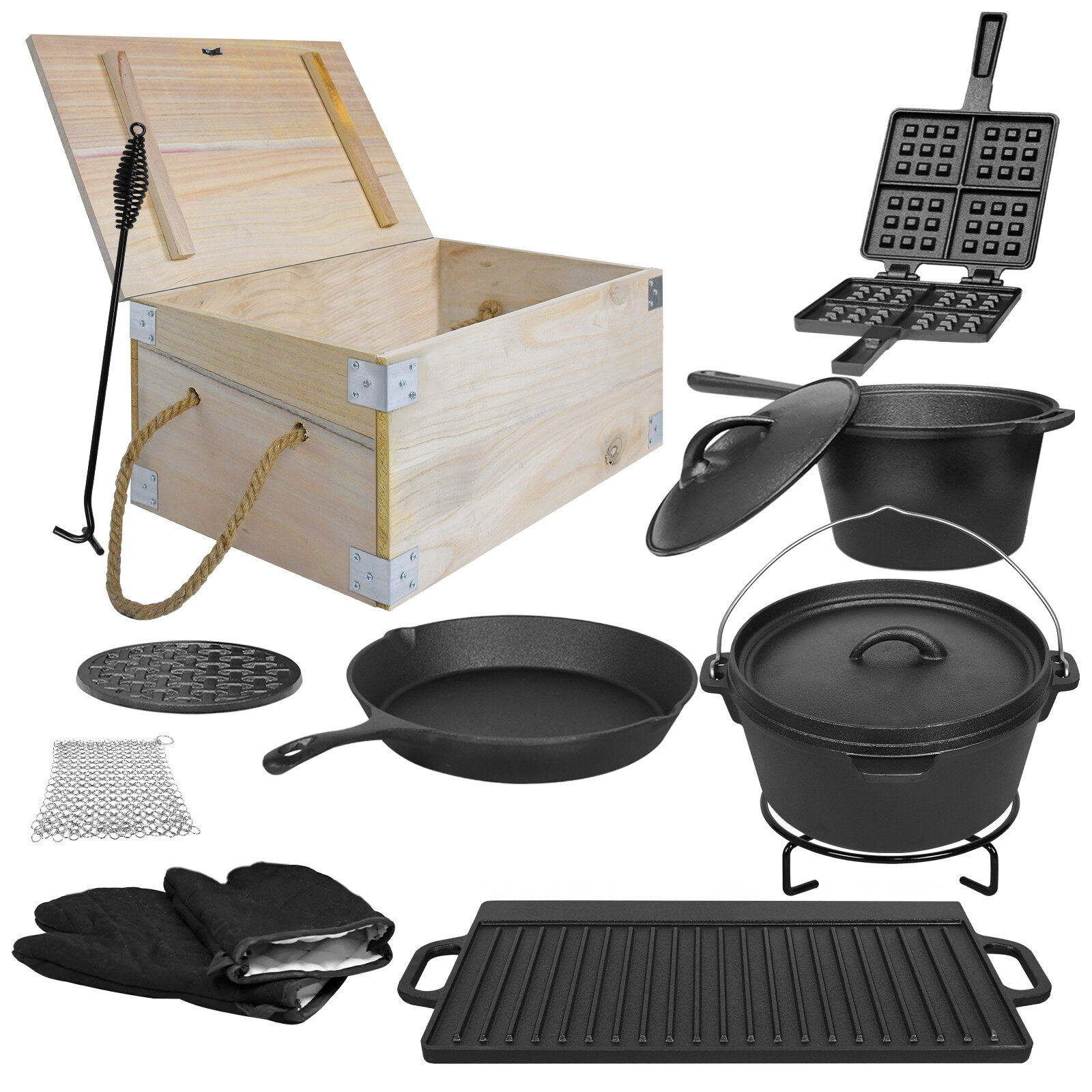 Dutch Oven Set Holzkiste | Preisvergleich Bei