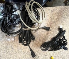 lot of 11 poWER SUPPLY POWER CABLES SEE DESCRIPTION AND PICS