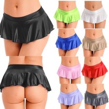 Womens Underwear Dance Nightwear Bottoms Miniskirt Skirt Lingerie Stretchy Mini