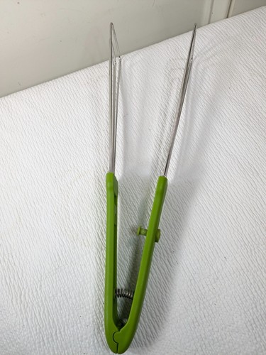 Kuhn Rikon Easy-Lock Tongs Whisk Spatula Switzerland Stainless Steel metal green - Picture 6 of 8