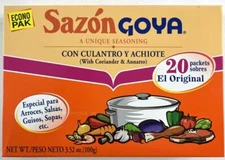 Sazon Goya Seasoning with Coriander and annato , 20  packets Econo pak NIP