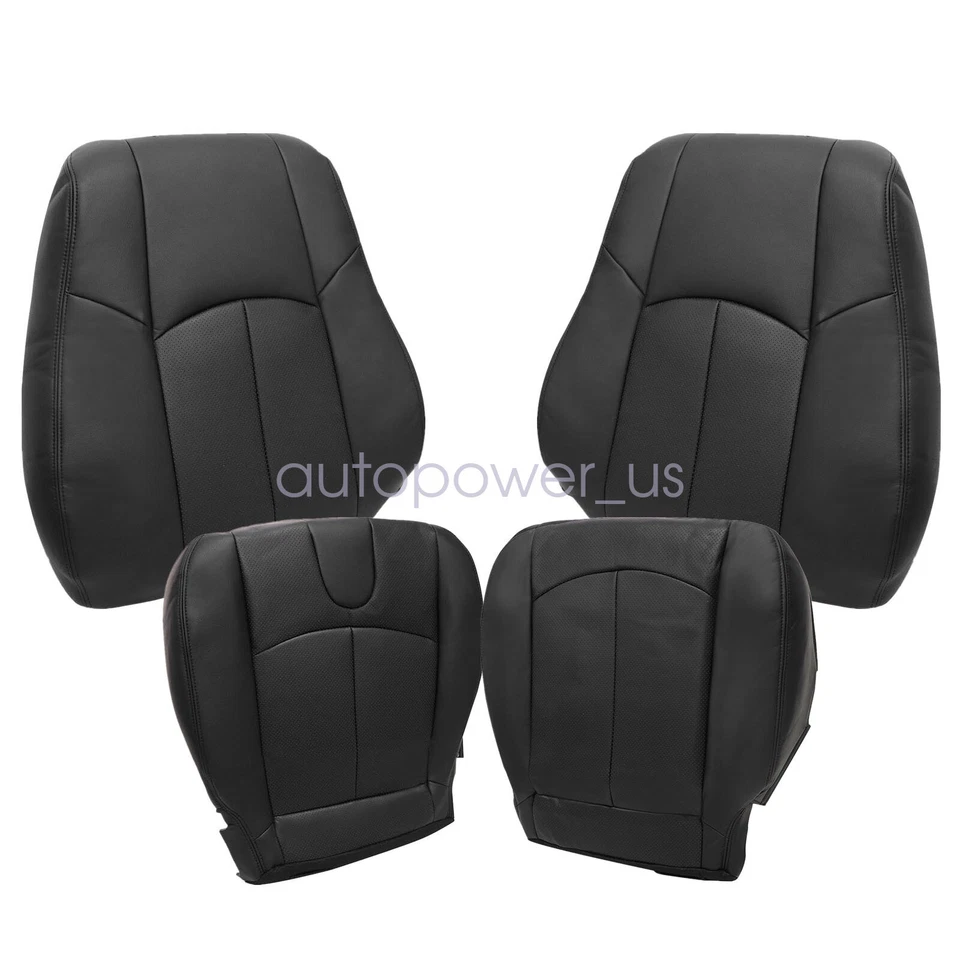 For 2008-2013 Infiniti G37 Driver / Passenger Perforated Leather Cover Black - Image 2 of 4