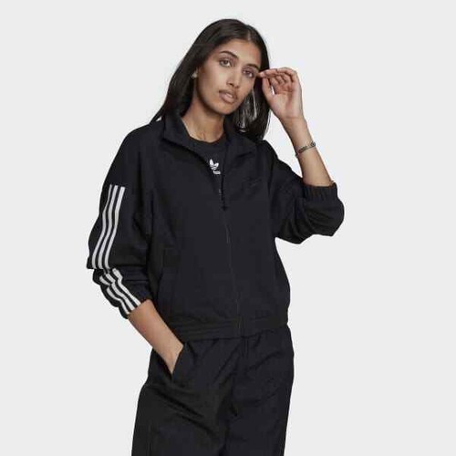 Adidas GN2875 women originals Adicolor 3D Trefoil Track Jacket Black | eBay
