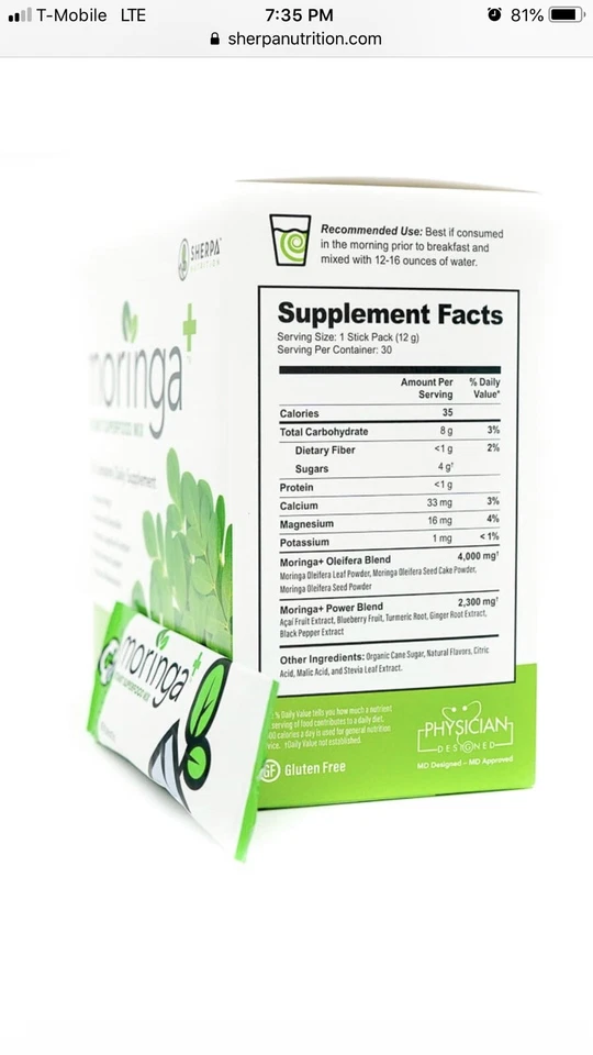 NEW Moringa+ Superfood (like Zija SuperMix) 30 ct - FREE FAST shipping! - Image 4 of 4