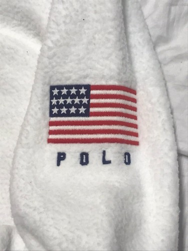 2022 Polo Ralph Lauren Team USA Olympic Fleece Pile Pullover Sweater M (10-12) - Picture 3 of 13