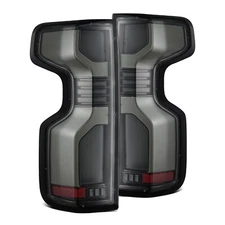 For 20-24 Chevy Silverado Sequential LED Tail Lights Lamps Alpha Black Luxx