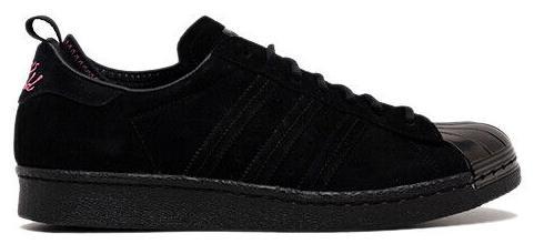 Adidas Superstar 80s x Deux men's Shoes Black White Leather IF6291