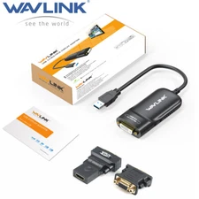 USB 3.0 to DVI/VGA/HDMI Monitor Adapter Video Graphic Cable Display Adapter