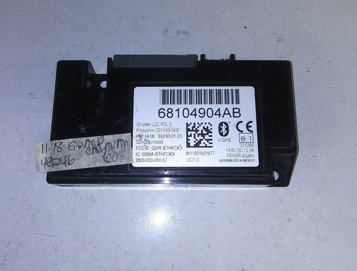 68104904AB Bluetooth Telematics Control Module 2011-2018 Jeep