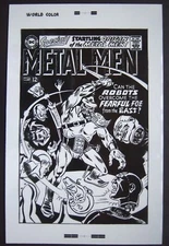 Original Production Art METAL MEN #27 cover, ROSS ANDRU, MIKE ESPOSITO art