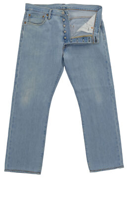 Levi's 501 Herren Jeans Hose W34 L28 34/28 blau hellblau stonewashed gerade
