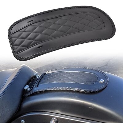 PU Leder Hinten Fender Bib Solo Sitz Abdeckung Schwarz Für Harley Touring 08-18