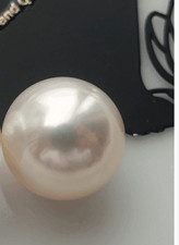 Huge 8mm natural south sea genuine white round loose pearl undrilled AA P8588