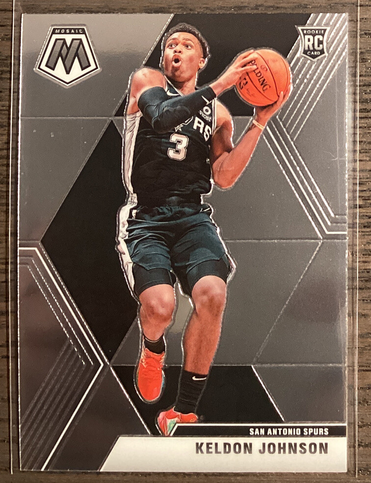 2019-20 Panini Mosaic Keldon Johnson #238 Rookie Card! San Antonio Spurs! #281