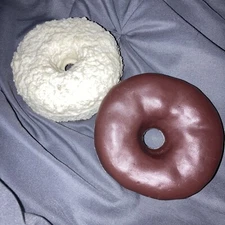 Vintage MTC Realistic Rubber  Dunkin Donuts Play Food Movie Stage Props Faux