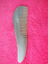 Buffalo Horn Beard  Hair Comb Handcrafted Horse Design  Anti-Static Detangling