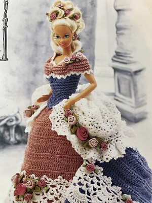 Annie's Attic Miss June 1993 Doll Crochet Pattern for Fashion Dolls