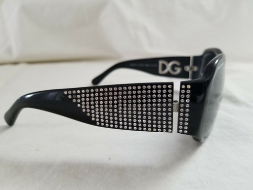 DOLCE & GABBANA ITALY DG 4027-B BLACK FRAMES SWAROVSKI CRYSTALS EYEGLASSES - Picture 4 of 9