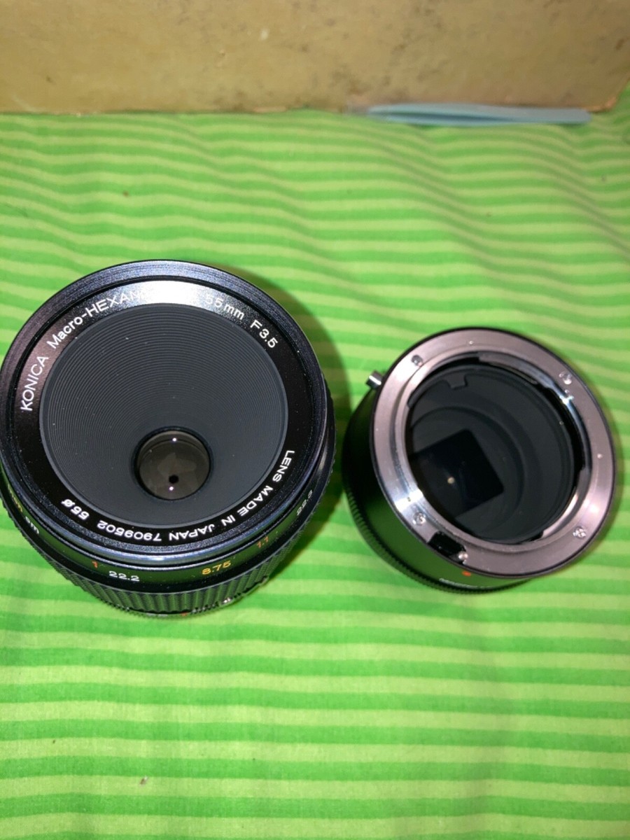 MINT] KONICA Macro-HEXANON AR 55mm F3.5 Clo-Up MF Lens From JAPAN