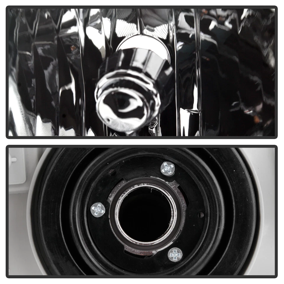 Faros de repuesto para Toyota Corolla 2003-2008 negros faros izquierda+derecha Foto 3 de 4