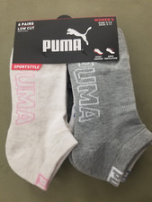 New Puma Womens 6 Pair Cushioned Low Cut Socks.