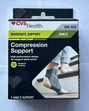 New CVS Ankle Compression Support One Size Moderate Support