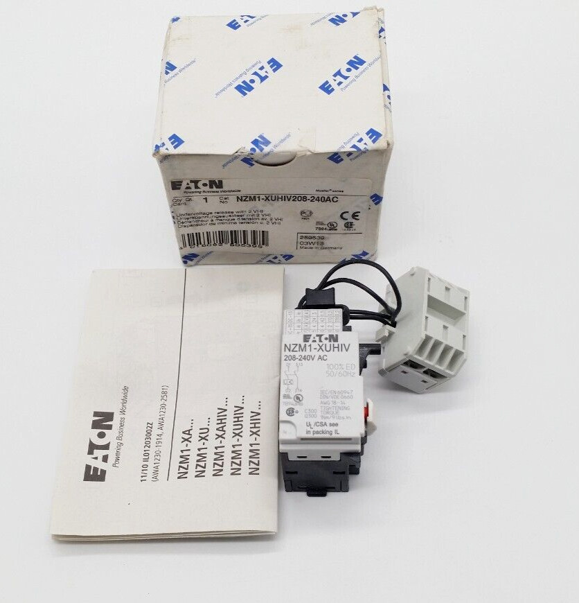 Eaton NZM1XUHIV208240AC Undervoltage Release With 2 VHI eNotary